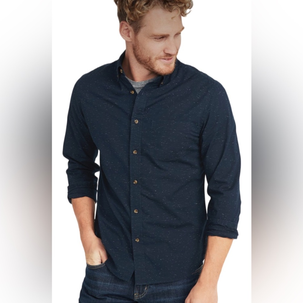 Slim-Fit Built-In Flex Everyday Neps Shirt